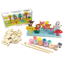 Kit de peinture de bricolage Animal Dessin en bois inachevé